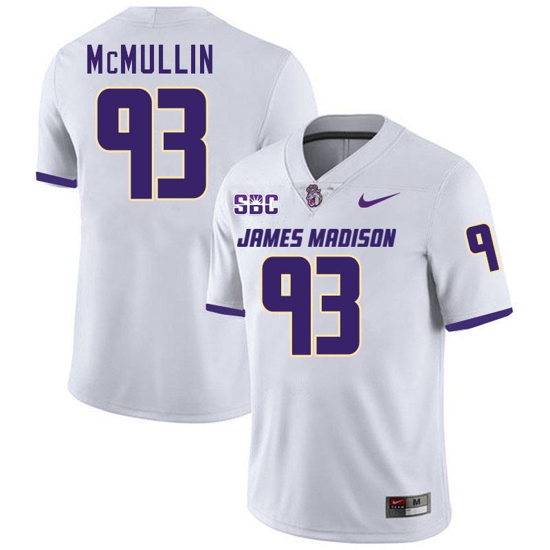 #93 Mychal McMullin JMU Jersey,James Madison Dukes Football Jerseys Stitched-White #93 Mychal McMullin JMU Jersey,James Madison Dukes Football Jerseys Stitched-White